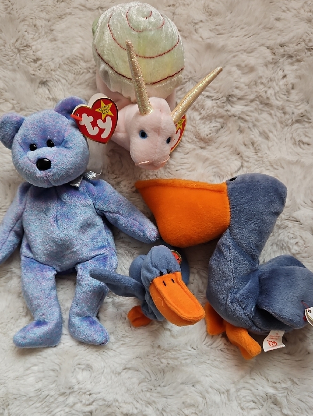 Lot Of 18 Beanie Babies almost 5 Pounds! Niles ChubbyII Snort Scoop Swoop +More - Picture 2 of 15